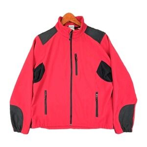 Black Diamond Softshell Jacket Red Black Full Zip‎ Size Large